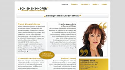 Screenshot der Internetseite: rhetorik-freiburg.de